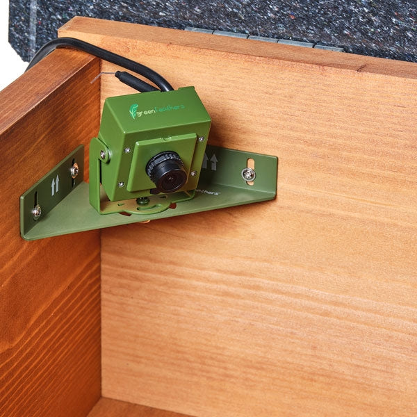 WiFi Hedgehog Feeder camera pack contents;WiFi bird box & wildlife camera boxed;Camera shown installed on bracket