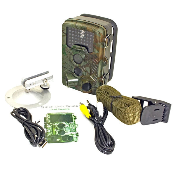 Garden WIldlife Trail Camera;Garden WIldlife Trail Camera showing accessories;Garden WIldlife Trail Camera open