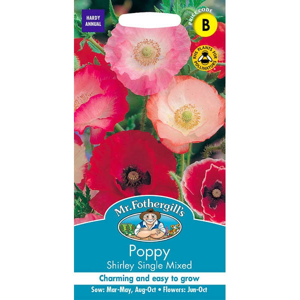 Poppy Shirley Single Mixed;Poppy Shirley Single Mixed Instructions