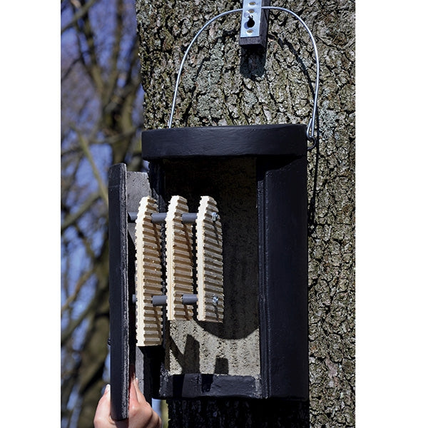 Schwegler 1FS Large Colony Bat Box; 1FS Bat Box Interior; Bats in Schwegler 1FS Large Colony Bat Box