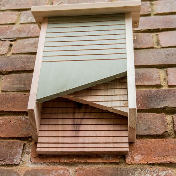 Conservation Bat Box; Multiple chambers attract a variety of bat species; Attractive bat box mounted on house walls or hung in trees