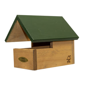 Apex Blackbird Nest Box; Blackbird nest box with deep cut viewing windows