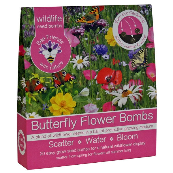Butterfly Friendly Wildflower Seed Bombs;Butterfly Friendly Wildflower Seed Bombs;Butterfly Friendly Wildflower Seed Bombs