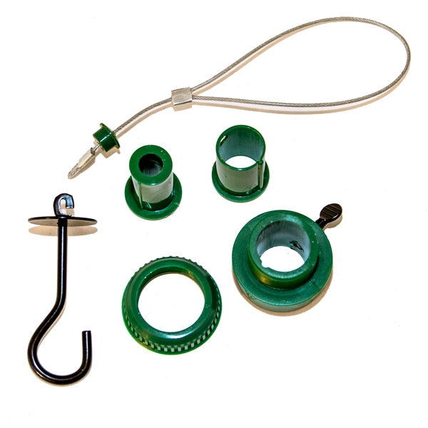 Clear Universal Squirrel Baffle; Clear squirrel baffle supplied with multiple fixings; Clear squirrel baffle pole mounting; Clear Squirrel Baffle in situation