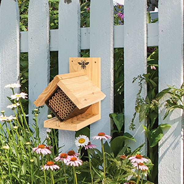 Mason Bee Nest Box with Tubes; Mason Bee Nest Box with Tubes