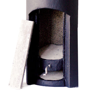 inside of bat box with white background