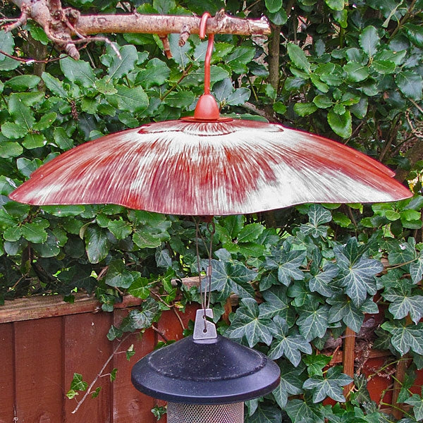 Heavy Duty Metal Squirrel Baffle;Hanging Squirrel Baffle Feeder Defender;Flower Shaped Metal Squirrel Defender;Easy Assemble Squirrel Baffle