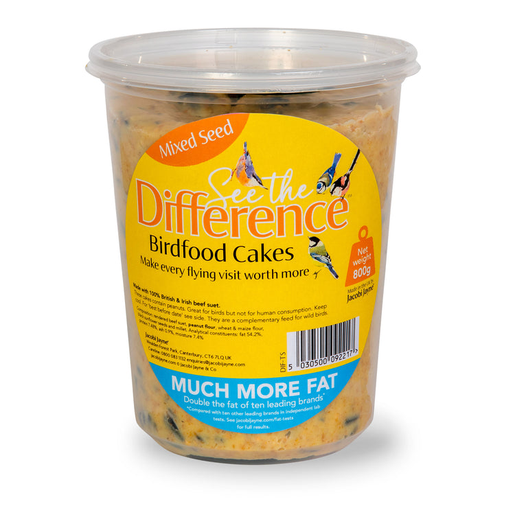 See the difference mixed seed suet tub cake 800g