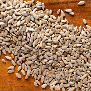 Premium Sunflower Hearts; Premium Sunflower Hearts; Blue Tit sunflower Seeds; Blue tit and nuthatch on sunflower hearts