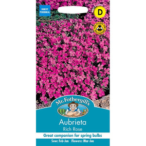 Aubrieta Rich Rose;Aubrieta Rich Rose Instructions