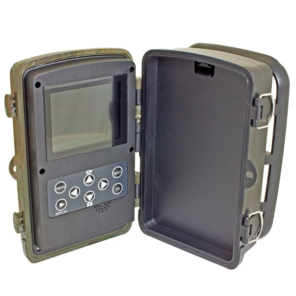 Garden WIldlife Trail Camera;Garden WIldlife Trail Camera showing accessories;Garden WIldlife Trail Camera open