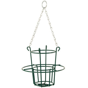 Ark Suet Cake Holder with hanging chain; Ark Suet Cake Holder for hanging in the garden