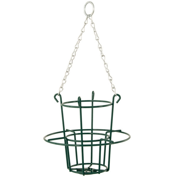 Ark Suet Cake Holder with hanging chain; Ark Suet Cake Holder for hanging in the garden