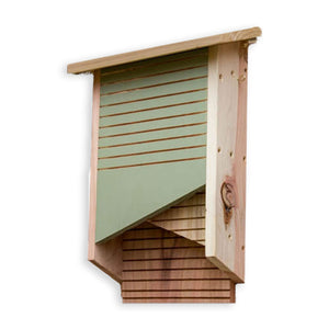 Conservation bat box on white background