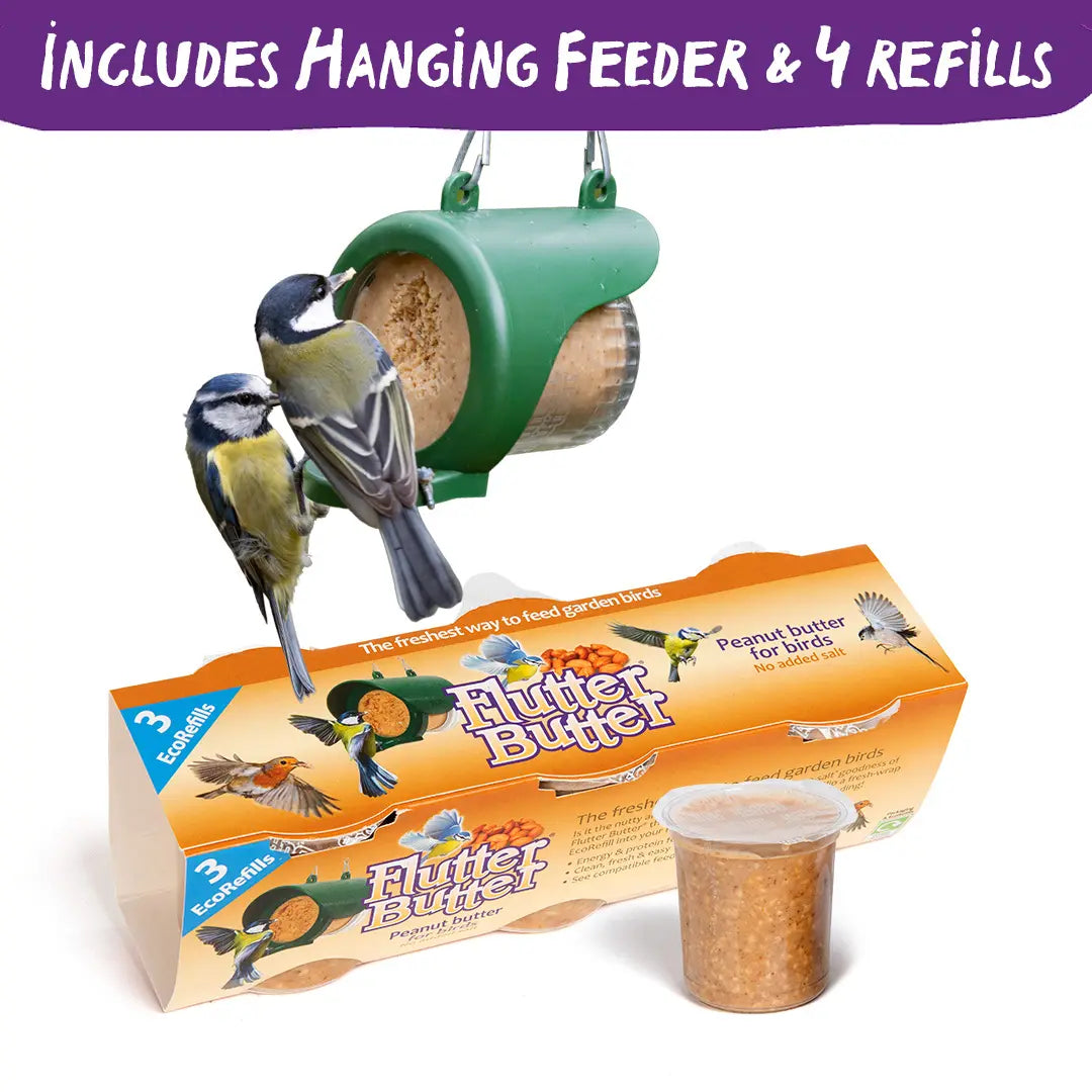 peanut butter for birds starter pack flutter butter refills 