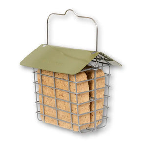 suet cake feeder metal bird feeder
