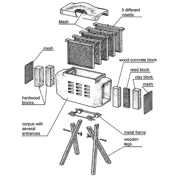 Schwegler Combined Insect Box;Schwegler Combined Insect Box