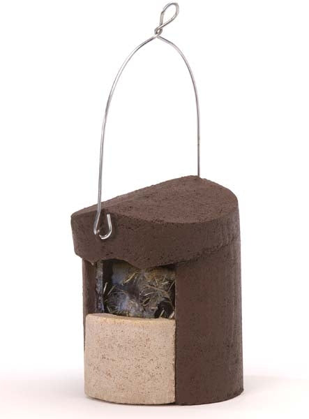 Schwegler 2H Open Nest Box;Schwegler 2H Open Nest Box;Schwegler 2H Nest Box<br>In use with Spotted Flycatcher feeding it`s young.