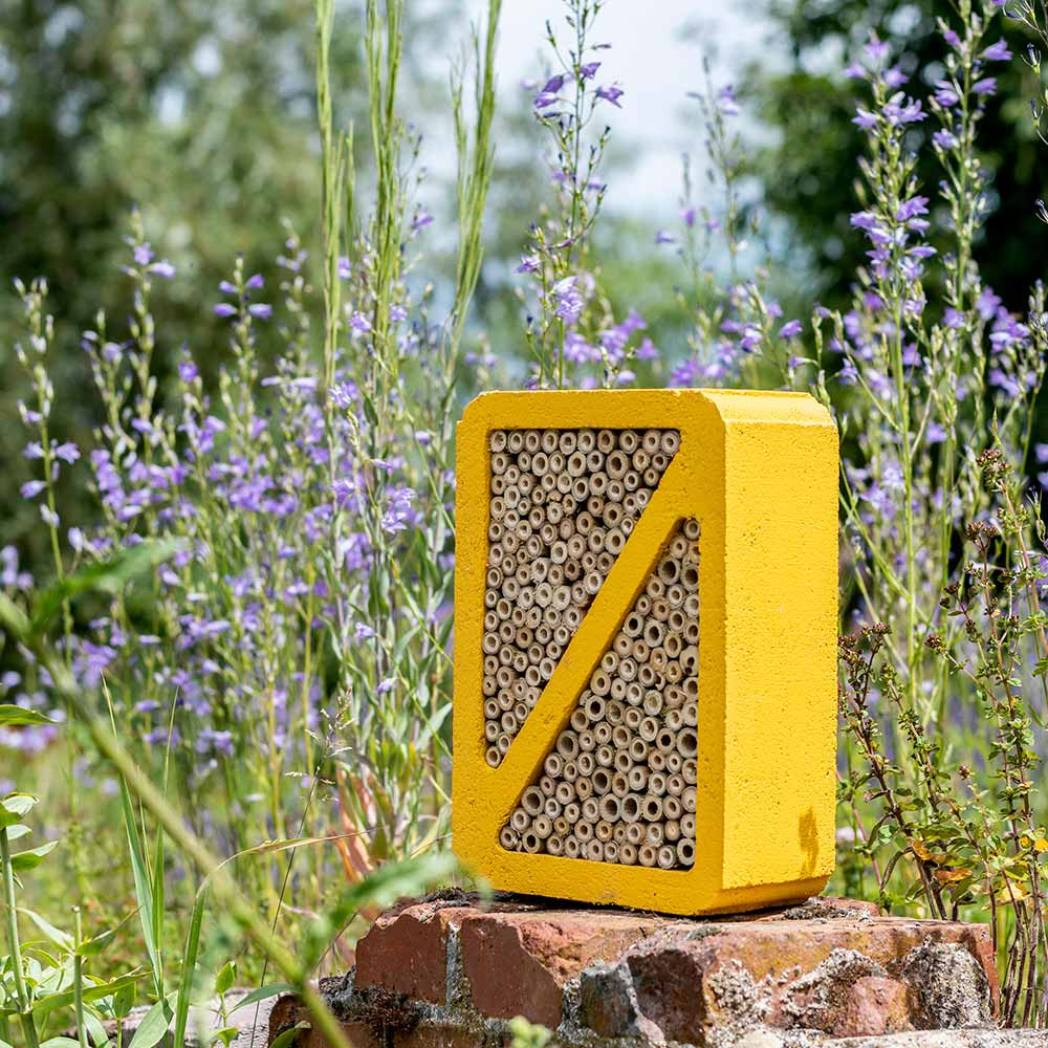 Block For Insects Woodstone Insect Block - Yellow - Ark Wildlife UK