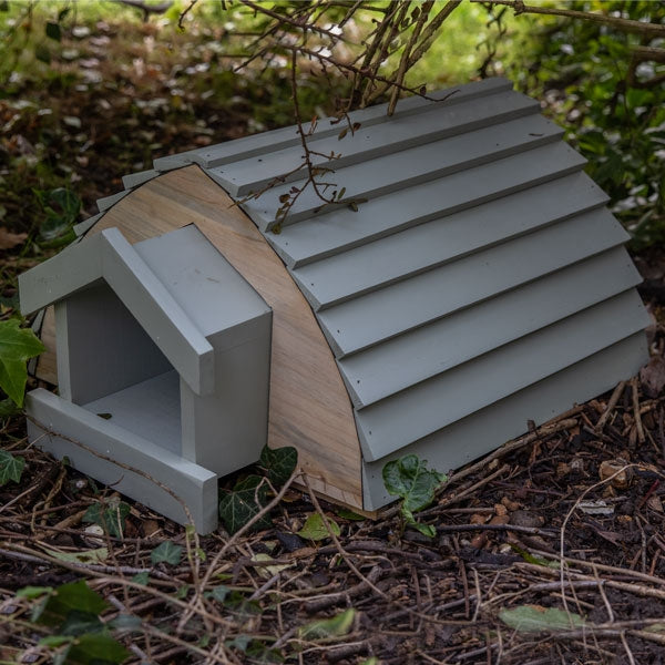 Dutch Barn Hedgehog House; Barn Hedgehog House; Easy access cleaning and inspection; Dutch Barn Hedgehog House