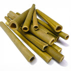 A pile of bamboo tubes for bees