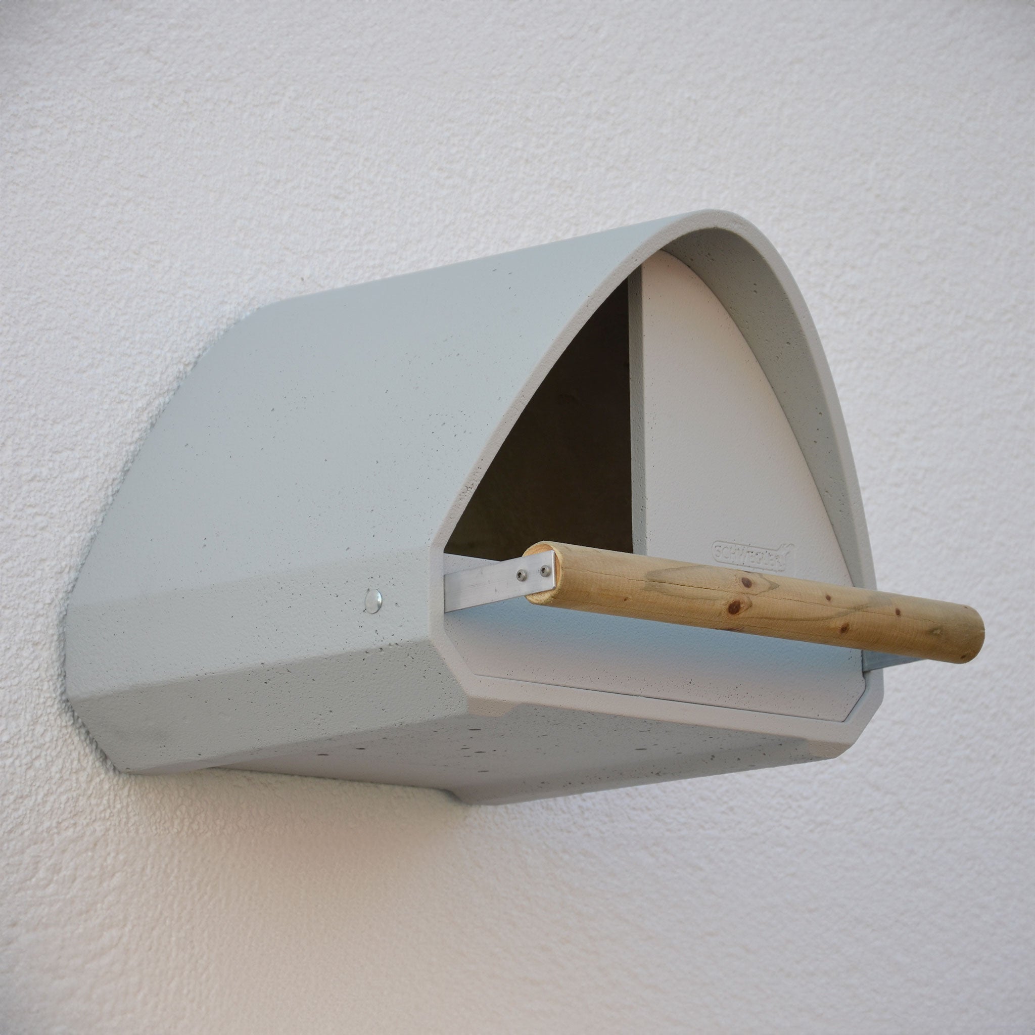 schwegler kestrel nest box fitted to wall