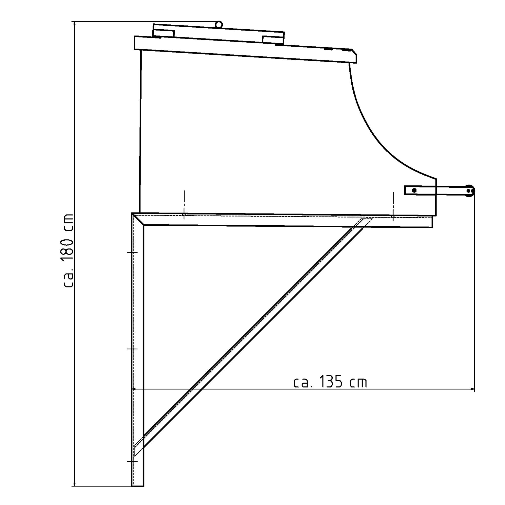 Peregrine falcon bracket diagram