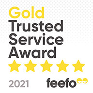 Feefo Gold Service Award 2021